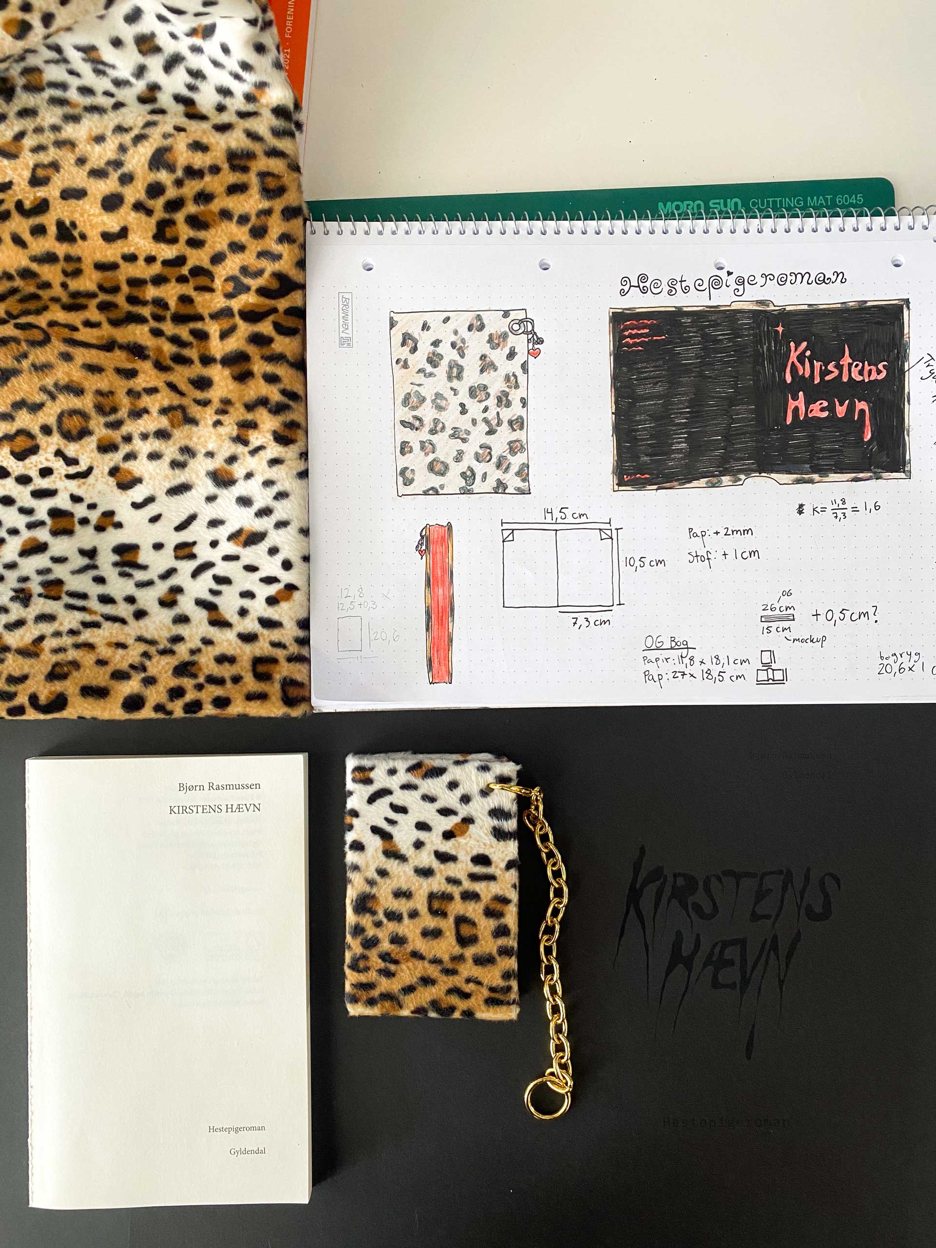 Prototypes, sketches and fabric